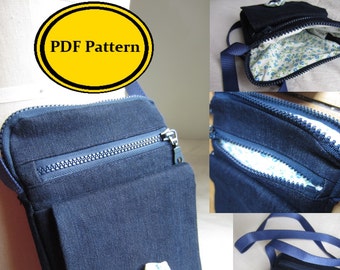 Cross Body Bag Sewing Pattern Pdf - digital download