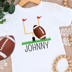 Custom Football T-Shirt, Goal Post, Game Day Shirt, Kid Football Shirt, Football Season, Fall, Sports Team, Personalized Football Shirt Gift