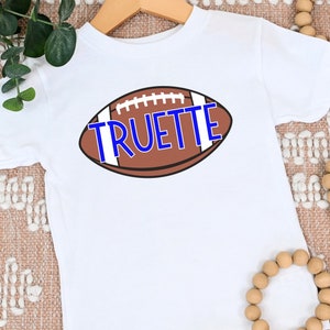 Custom Football T-Shirt, Football Field, Game Day, Kid Football Shirt, Football Season, Fall, Sports Team, Personalized Football Shirt Gift