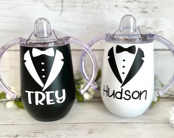 Wedding Custom Sippy Cup, Ring Bearer Stainless Steel Toddler Cup, Wedding Gift For Boy, Ring Bearer Gifts, Wedding gift for child, toddler