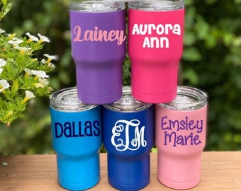 Kid Tumbler Personalized / Toddler Cup / Stainless Steel Cup / Kid Birthday Gift / Coffee Mug, Custom Kid Cup, Water Bottle, Stocking