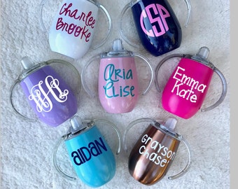 Custom Sippy Cup, Stainless Steel Toddler Cup, Birthday Gift, Training Cup, Personalized Sippy, Daycare, Preschool, Toddler Gift, Baby Cup