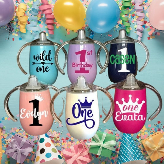 Personalized Sippy Cup, Stainless Steel Toddler Cup, Birthday Gift