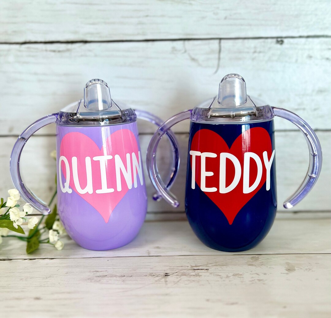Heart Sippy Cup, Stainless Steel Toddler Cup, Training Cup