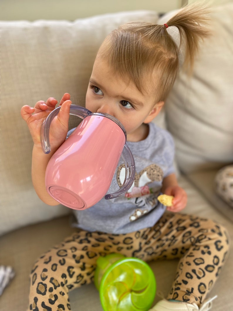 Custom Easter Bunny Sippy Cup, Stainless Steel Toddler Cup, Birthday Gift, Training Cup, Personalized Sippy, Easter Basket, Toddler Gift, image 6