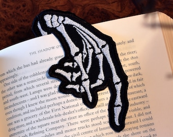 Embroidered Skeleton Bookmark