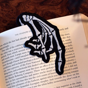 Embroidered Skeleton Bookmark