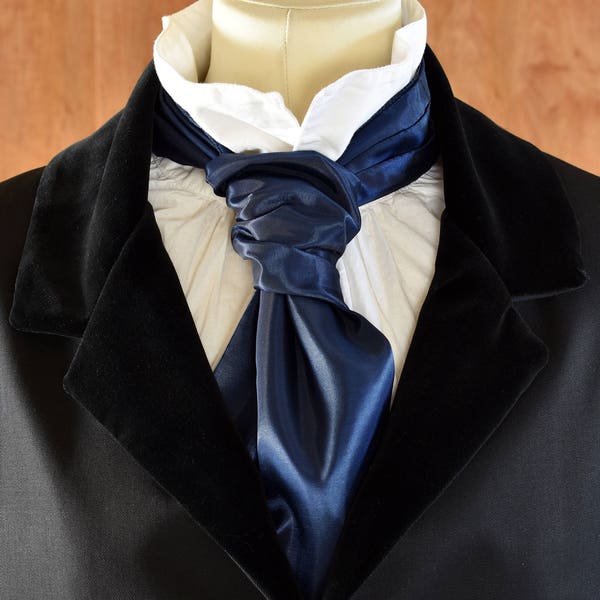 Cravat Taffeta Bleu Marine