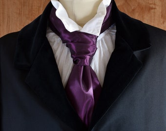 Purple Taffeta Cravat