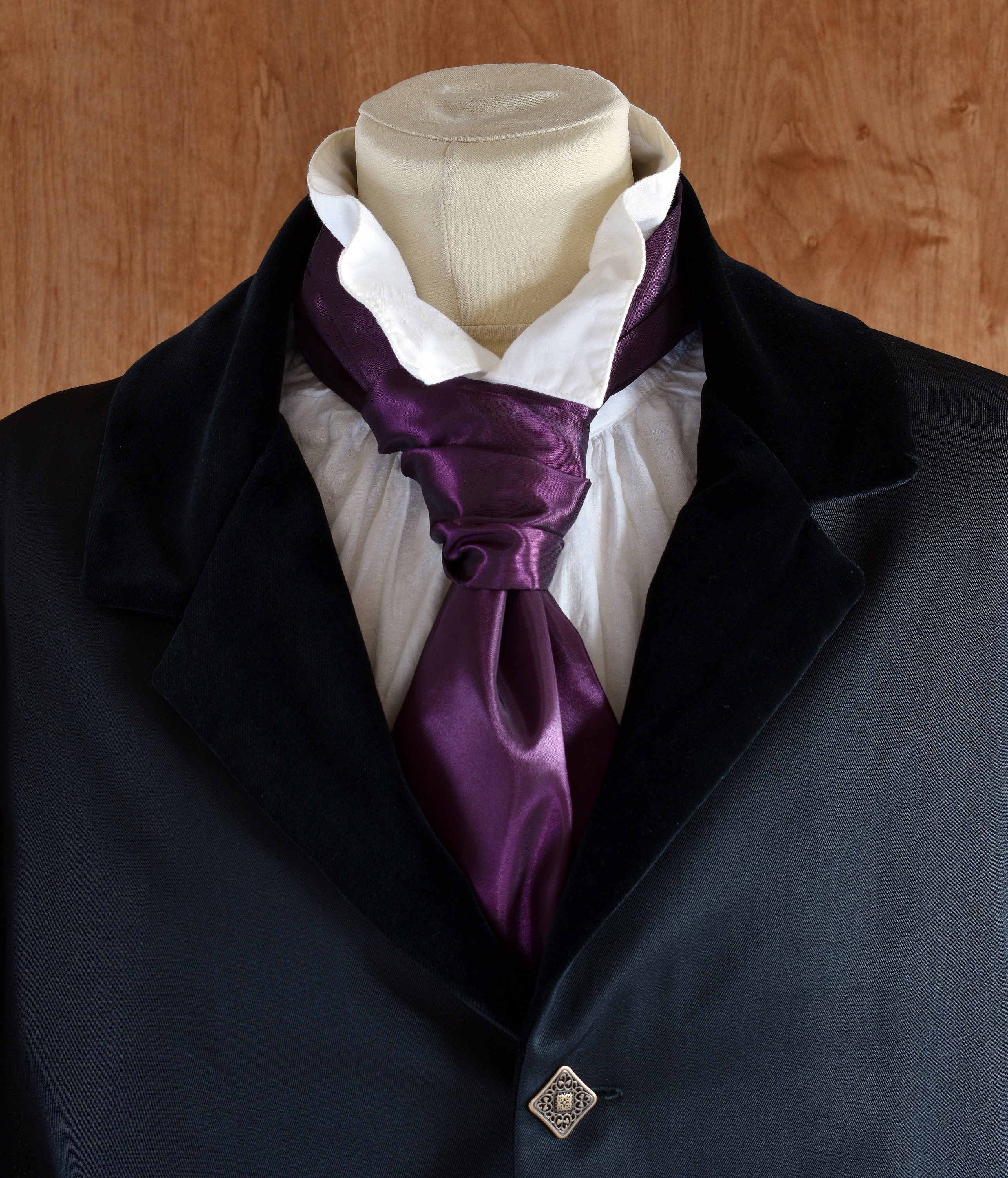 Purple Taffeta Cravat