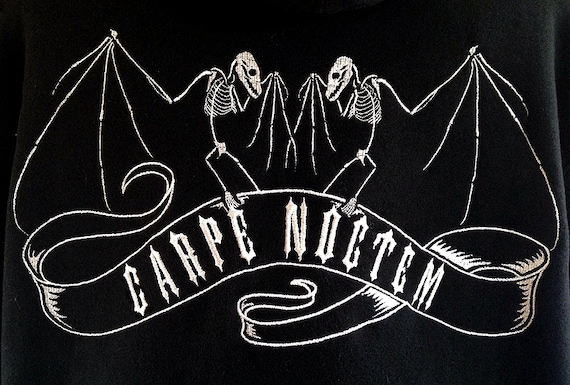 Carpe Noctem Hoodie - Etsy Israel