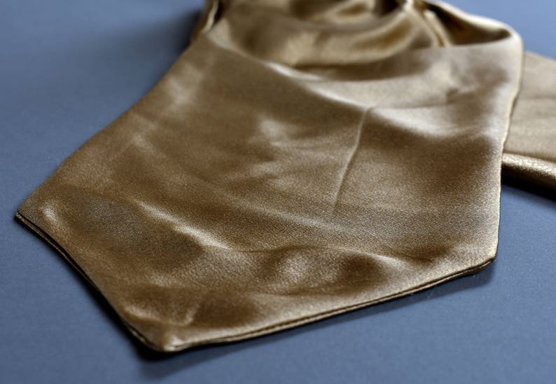 Gold Satin Cravat image 5