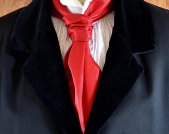 Red Taffeta Cravat