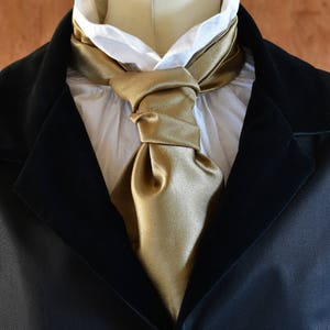 Gold Satin Cravat image 3