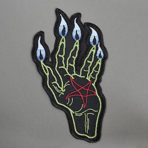 Hand of Glory - Iron On Embroidered Patch