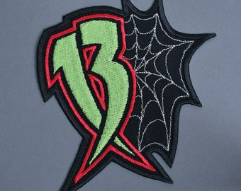 Number 13 - Iron On Embroidered Patch