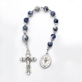 Confirmation Communion Gift for Boys - Blue Sodalite Gemstone Rosary Chaplet - Personalized Option - Choice of Saint- Gift for Men Godfather