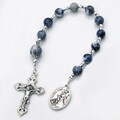Personalized Baby Boy Baptism Chaplet: Blue Sodalite Rosary, Guardian Angel Gift