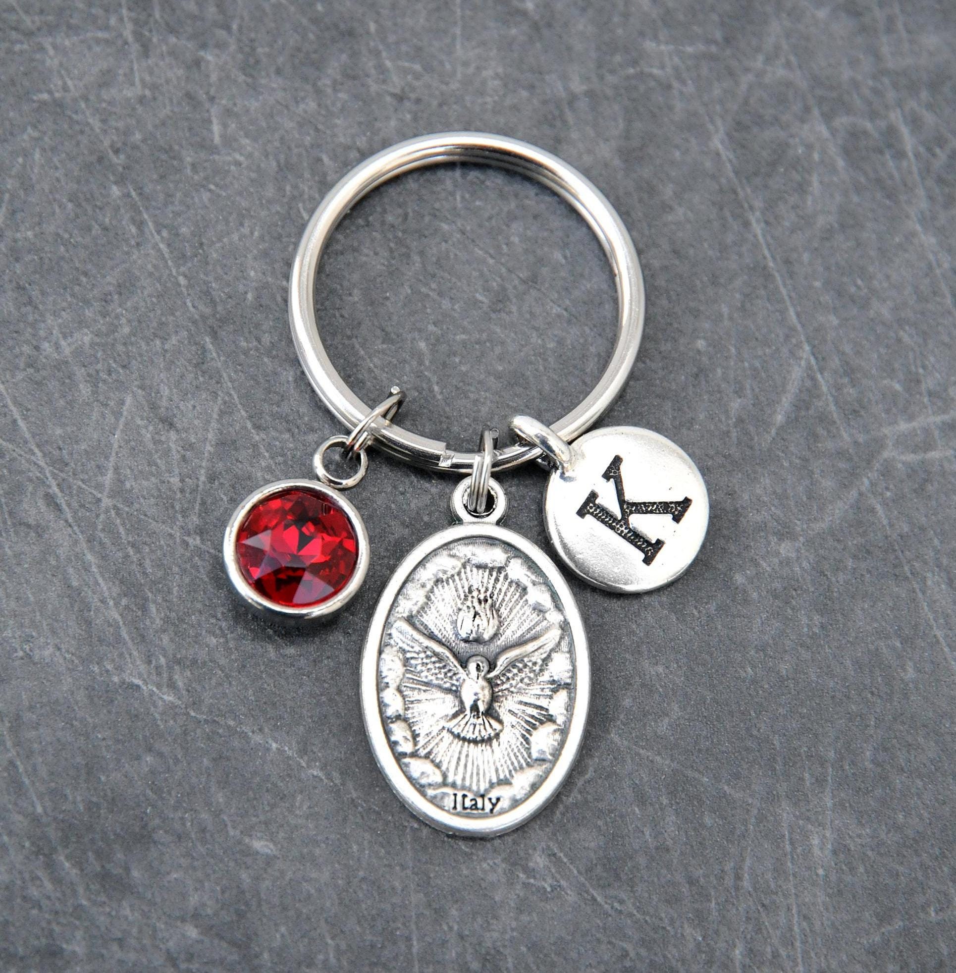 Confirmation Gift for Boy or Girl, Holy Spirit Dove Keychain