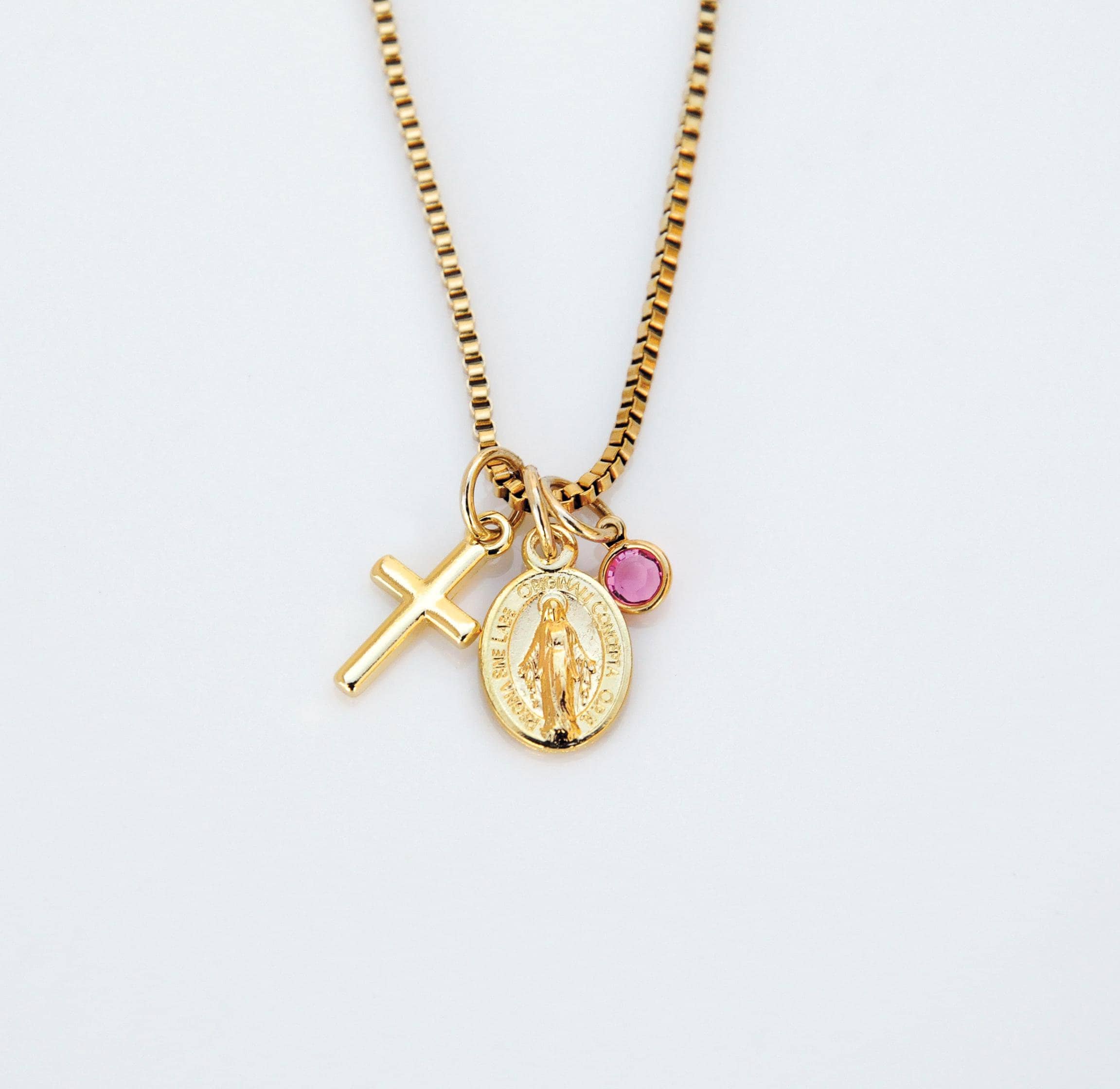 Tommassini Jewelry Sideways Cross & Virgin Mary ネックレス il_fullxfull.2058960764_ca3y.jpg