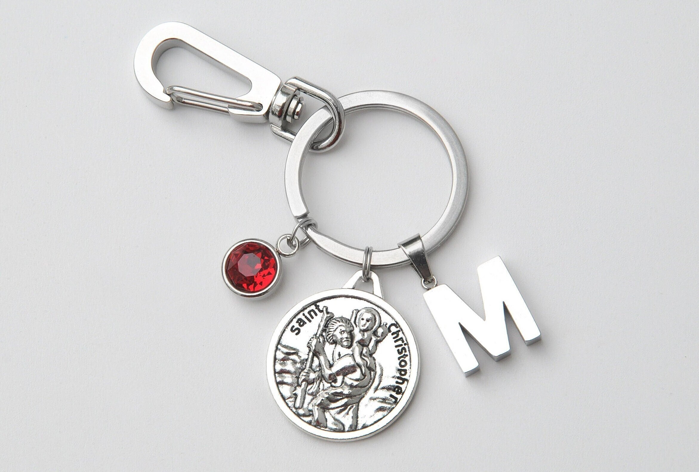 Collana San Cristoforo In Acciaio Inossidabile Argento - Patrono Dei Viaggiatori, Regalo Cristiano Per Protezione E Fortuna