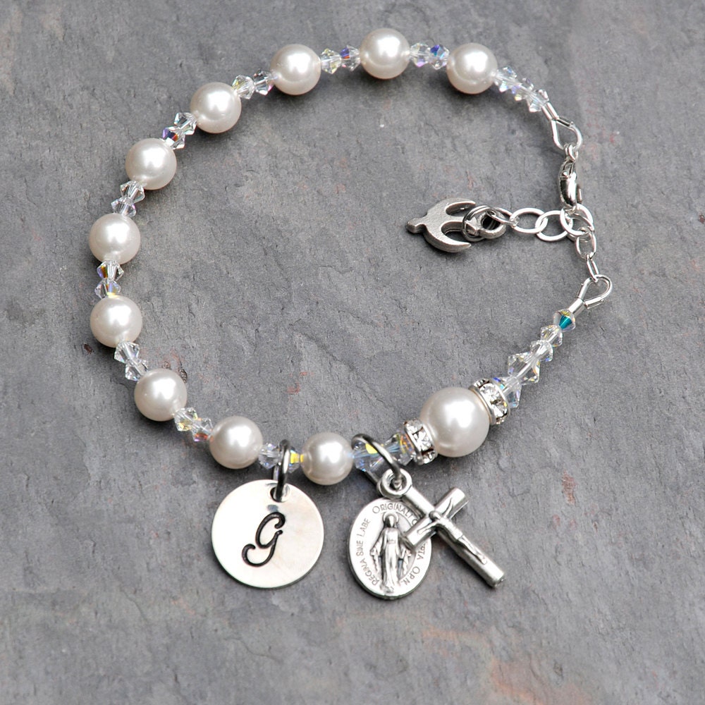 Cadeau de confirmation pour les filles Bracelet de chapelet Etsy