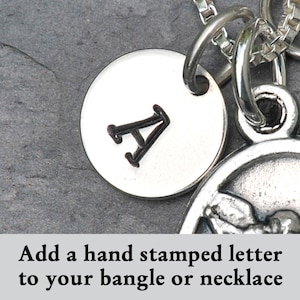 Add one additional letter or number stamp to any necklace or bangle. image 1