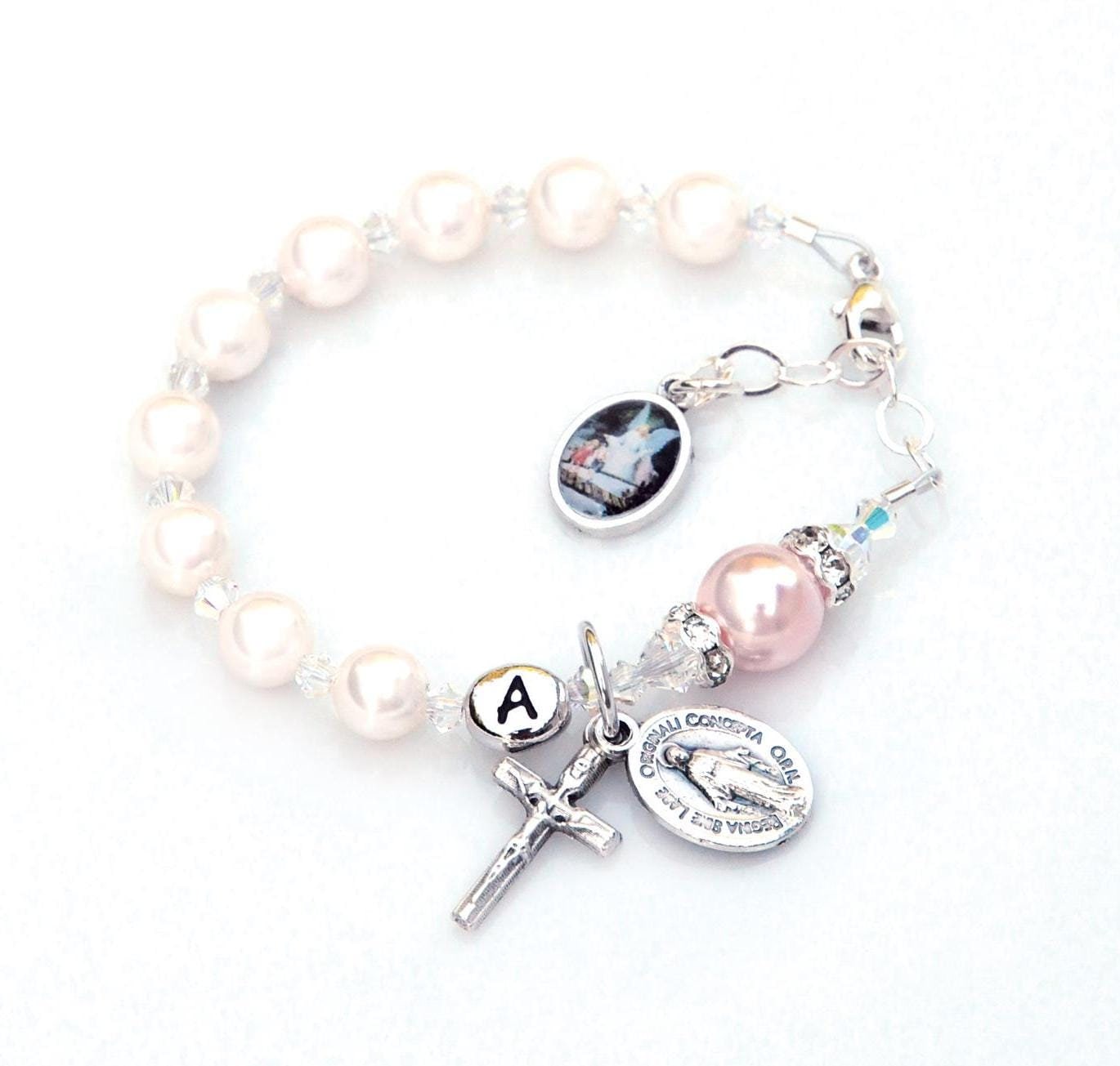 Cadeau Catholique Pour Enfants, Bracelet Ange Gardien, Bracelet Catholique Pour Fille Ou Garçon, Cadeau De Première Communion, Cadeau Pour Enfants, Bijoux Pour Enfants - France