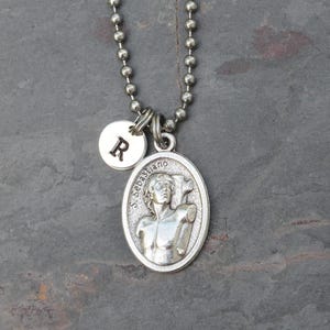 Saint St Sebastian Necklace for Boys/Men or Women - Stainless Steel Chain -Personalized Confirmation Gift -Patron Saint of Athletes, Archers