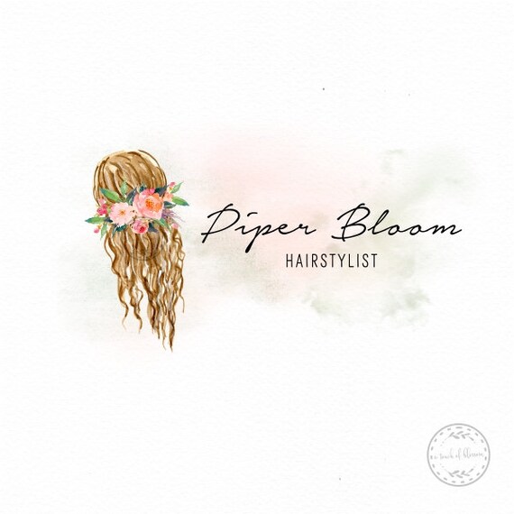 Hairstylist Logo Premade Logo Beautician Hair Stylist Salon Etsy