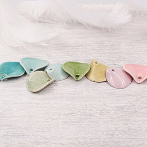 Choose your colors of ceramic petals for jewelry scrapbook and accessory crafting image 1