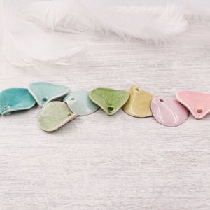 Choose your colors of ceramic petals for jewelry scrapbook and accessory crafting