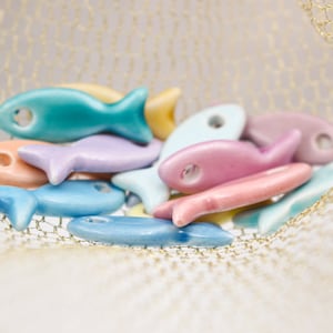 Choose your colors for 1.06in Ceramic Charm Fishes for Jewelry Decoration and all kinds of crafts