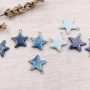 Choose your colors for ceramic stars for jewelry accessories and decoration projects