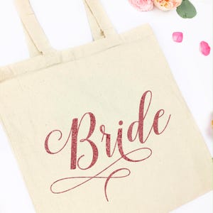 the bride tote Future Mrs tote Bride tote Bride to be tote Bachelorette Wedding Tote Bag future mrs bag wifey tote wifey bag image 1