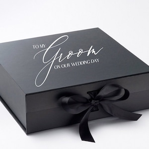 Personalized Groom Gift Box - Gift for Groom - Groomsman Gift - Wedding Day Groom Gift - Thank you Groom - Best Man box- groomsman proposal