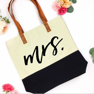 mrs bag wifey tote the bride tote Future Mrs tote Bride tote Bride to be tote Bachelorette Wedding Tote Bag future mrs bag image 1