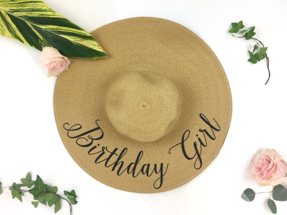 Birthday Girl Hat Floppy Beach Hat 