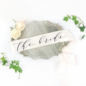 The Bride Sash, Bachelorette Sash, Bride to be Sash, Bride Gift, Bachelorette Party Accessory, bachelorette party sash, bachelorette gift