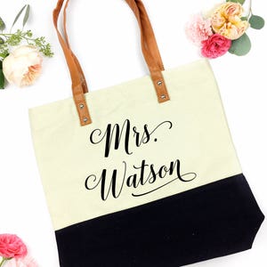 wifey tote the bride tote Future Mrs tote Bride tote Bride to be tote Bachelorette Wedding Tote Bag future mrs bag wifey bag image 3