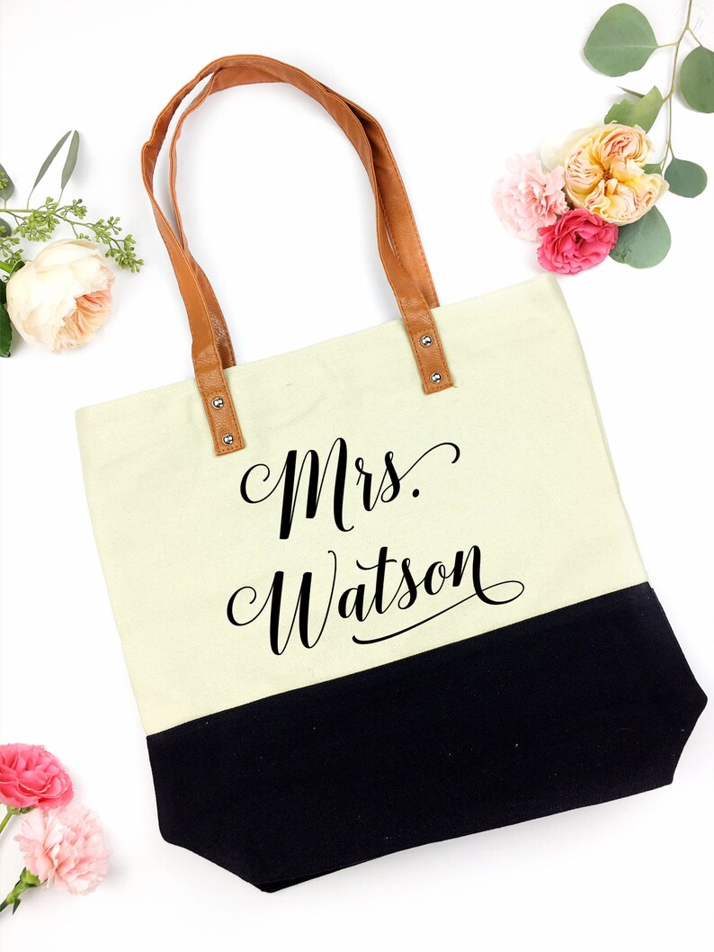 wifey tote the bride tote Future Mrs tote Bride tote Bride to be tote Bachelorette Wedding Tote Bag future mrs bag wifey bag image 3