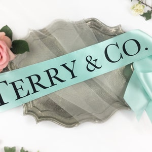 Bride & company sash. Bachelorette Sash. Baby Co. Bachelorette Party Sash. Bachelorette Party Accessory. Bridal Party Sash image 2