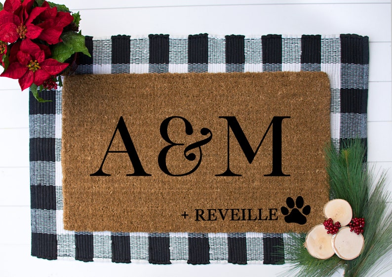 Custom Family Doormat Personalized Doormat Last Name Etsy Australia