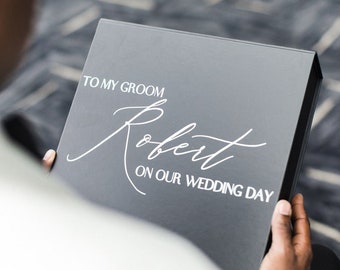 Personalized Groom Gift Box - Gift for Groom - Groomsman Gift - Wedding Day Groom Gift - Thank you Groom - Best Man box- groomsman proposal