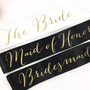 Bride to Be Sash bridal party sash bridesmaid sash Bachelorette Sash Bridal Shower Bachelorette Party Satin Bride Sash Bride Sash image 2