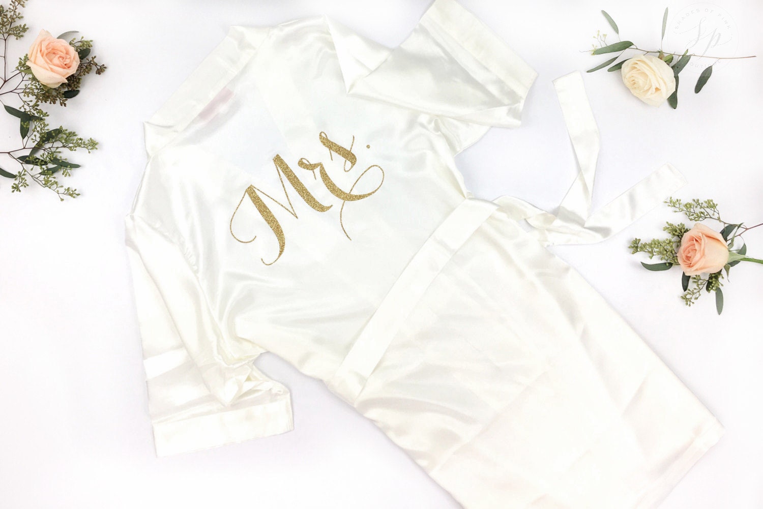 Bride Robe Wedding Day Robe Glitter Bridal Robe Bride | Etsy