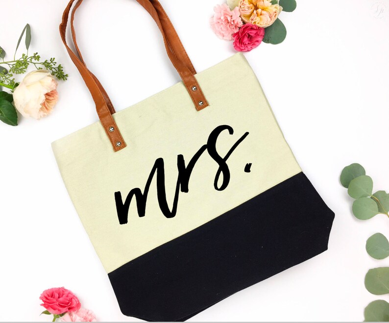 mrs bag wifey tote the bride tote Future Mrs tote Bride tote Bride to be tote Bachelorette Wedding Tote Bag future mrs bag image 1