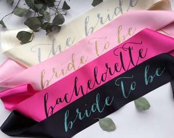 Bachelorette, Bride to Be, The Bride Custom Sash