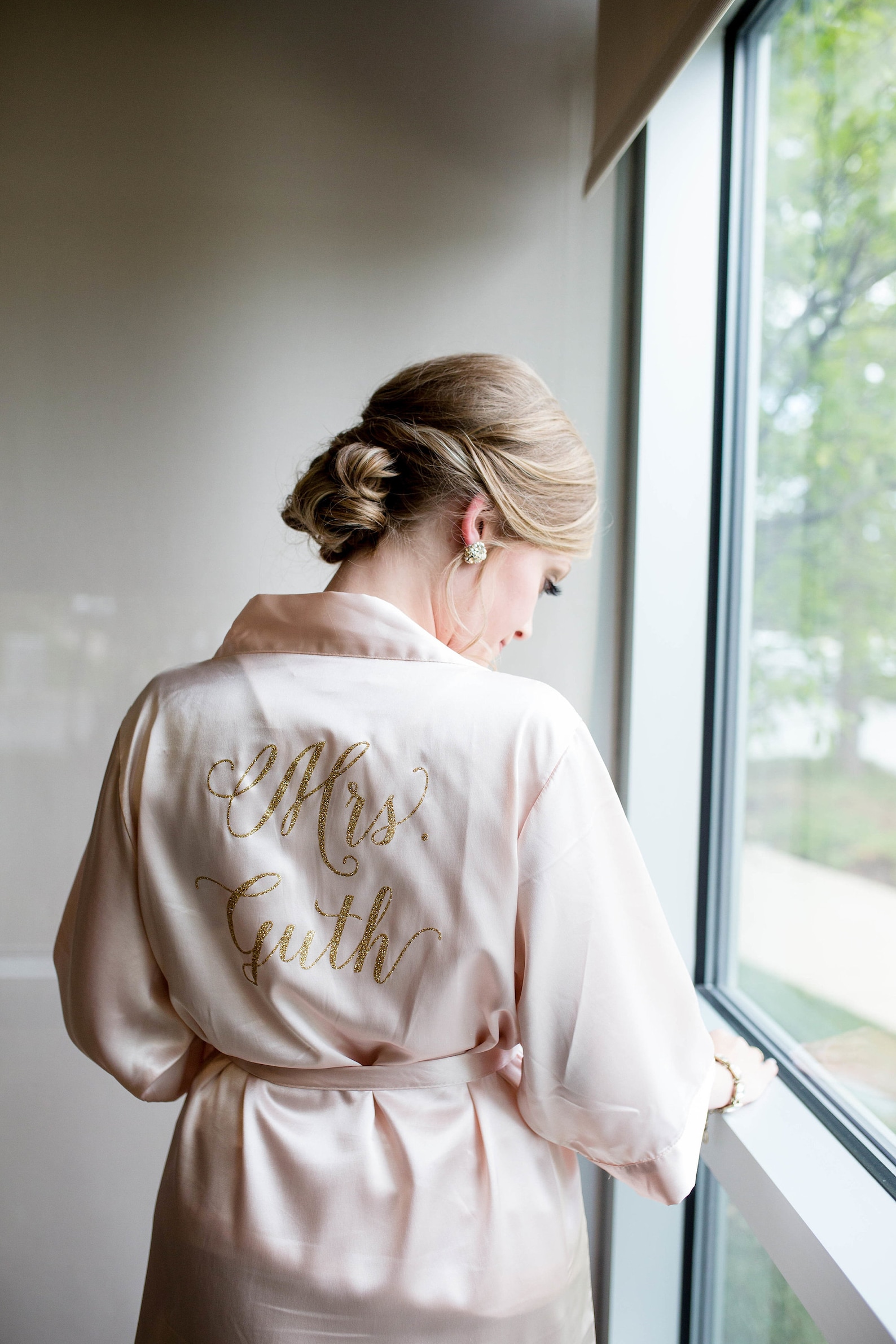 Bride Robe Wedding Day Robe Glitter Bridal Robe Bride Etsy