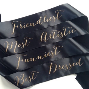 Award Sash - Event Sash -  Contest Sash - Custom Sash - Award Prize - Contest Prize - Party Prize